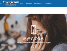 Tablet Screenshot of magicom.ch